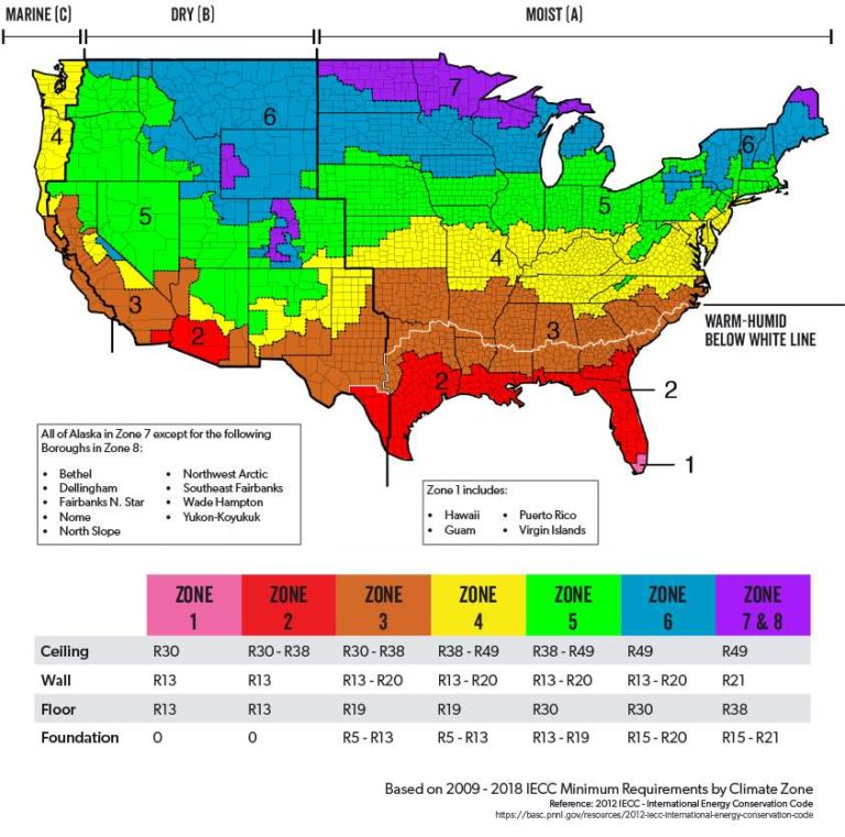 Insulation Installation TruTeam   Climate Map 768x761 